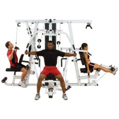 Binom Steel Force B18 Multigimnasio Triple Polea, Power Rack, Multipower,  Abs y accesorios