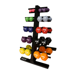 USA/Troy T-HDR Compact Dumbbell Rack for Vinyl Dumbbells
