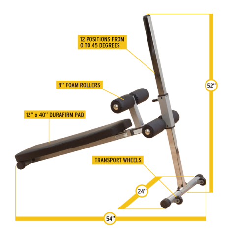 Body Solid GAB60 Pro-Style Ab Board - Image 3