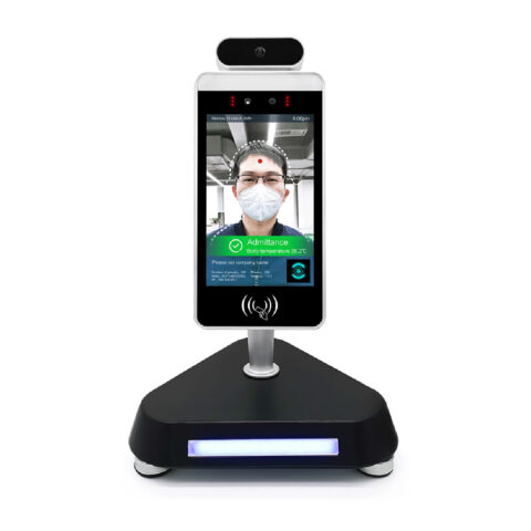 "Temp Check In" Countertop Temperature Sensing Check-In Kiosk Powered by Echelon