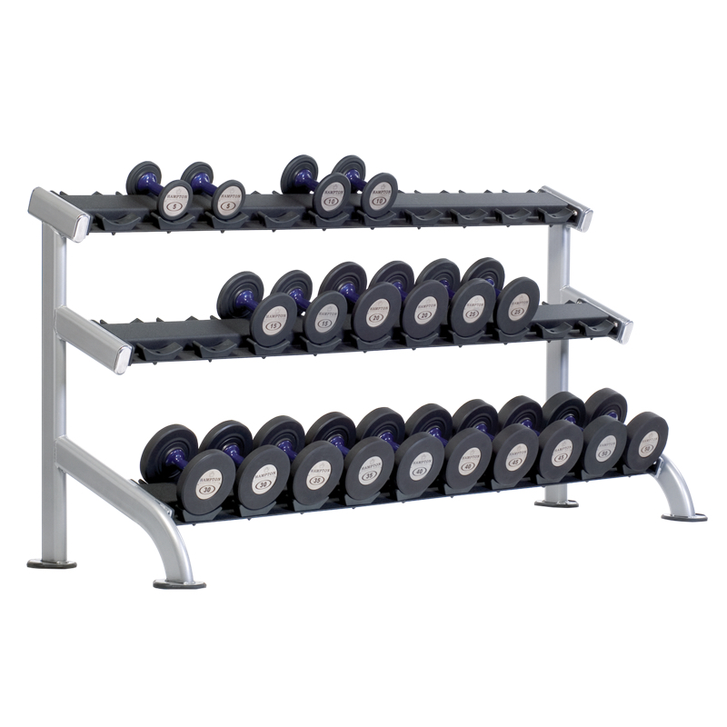 Body-Solid - Dumbell Rack, 3 tier Horizontal – Weight Room Equipment