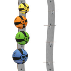 Wall-Mounted Medicine Ball Rack