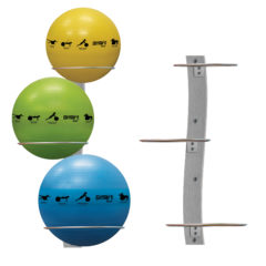 Wall-Mounted Stability Ball Rack
